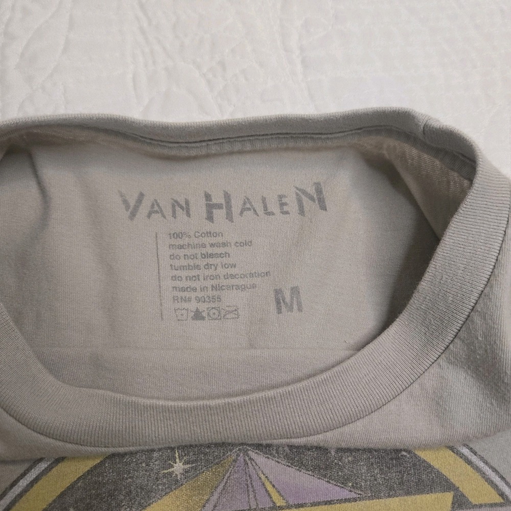 Van Halen T Shirt Cotton Short Sleeve Pastel Unisex Medium - Picture 7 of 9